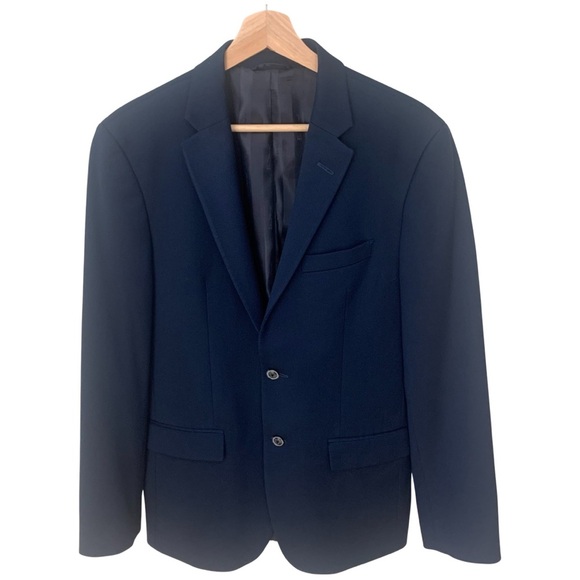 BEN SHERMAN Burge Bi-Stretch Two-Button Notch Lapel Blazer Sport Coat Blue - Picture 7 of 15